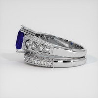 2.33 Ct. Sapphire Ring, 14K White Gold 4