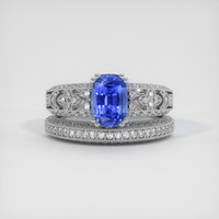 1.78 Ct. Sapphire Ring, 14K White Gold 1
