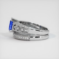 1.78 Ct. Blue Sapphire Ring, 14K White Gold 4