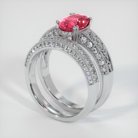 2.10 Ct. Sapphire Ring, 14K White Gold 2