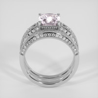 2.05 Ct. Purplish Pink Sapphire Ring, 14K White Gold 3