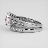 2.05 Ct. Purplish Pink Sapphire Ring, 14K White Gold 4