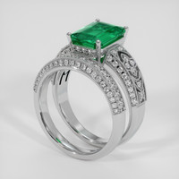 2.36 Ct. Emerald Ring, 18K White Gold 2