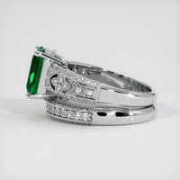 2.18 Ct. Emerald Ring, 18K White Gold 4