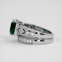 2.94 Ct. Emerald Ring, 18K White Gold 4
