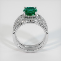 2.44 Ct. Emerald Ring, 18K White Gold 3