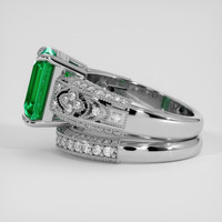 3.23 Ct. Emerald Ring, 18K White Gold 4