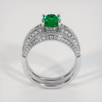 1.56 Ct. Emerald Ring, 18K White Gold 3