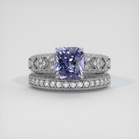 4.14 Ct. Gemstone Ring, 18K White Gold 1