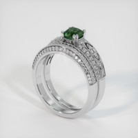 1.01 Ct. Sapphire Ring, 18K White Gold 2