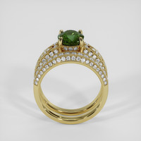2.26 Ct. Yellowish Green Sapphire Ring, 10K Yellow Gold 3
