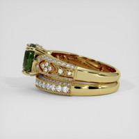 2.26 Ct. Yellowish Green Sapphire Ring, 10K Yellow Gold 4