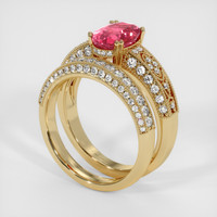 2.10 Ct. Sapphire Ring, 14K Yellow Gold 2