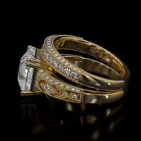 4.55 Ct. Sapphire Ring, 14K Yellow Gold 4