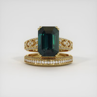 5.52 Ct. Sapphire Ring, 14K Yellow Gold 1