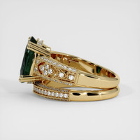 5.35 Ct. Green Sapphire Ring, 14K Yellow Gold 4