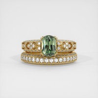 1.37 Ct. Sapphire Ring, 14K Yellow Gold 1