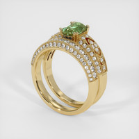 1.37 Ct. Sapphire Ring, 14K Yellow Gold 2