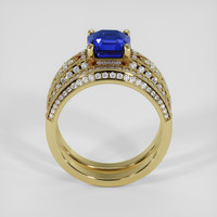 3.22 Ct. Blue Sapphire Ring, 18K Yellow Gold 3