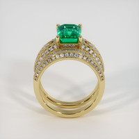 2.30 Ct. Emerald Ring, 18K Yellow Gold 3