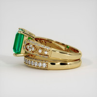 2.30 Ct. Emerald Ring, 18K Yellow Gold 4