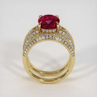 4.11 Ct. Ruby Ring, 18K Yellow Gold 3