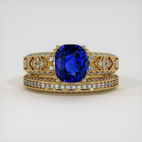 2.62 Ct. Sapphire Ring, 18K Yellow Gold 1