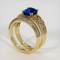 2.62 Ct. Sapphire Ring, 18K Yellow Gold 2