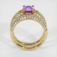 1.46 Ct. Purple Sapphire Ring, 18K Yellow Gold 3