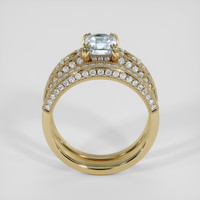 1.67 Ct. Greyish Blue Sapphire Ring, 18K Yellow Gold 3