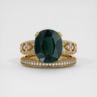 5.35 Ct. Sapphire Ring, 18K Yellow Gold 1