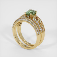 1.27 Ct. Sapphire Ring, 18K Yellow Gold 2