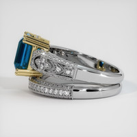 2.93 Ct. Sapphire Ring, 14K Yellow & White 4