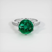 3.85 Ct. Emerald Ring, Platinum 950 1