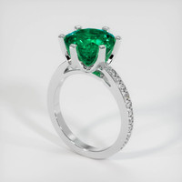 3.85 Ct. Emerald Ring, Platinum 950 2