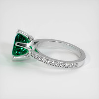 3.85 Ct. Emerald Ring, Platinum 950 4