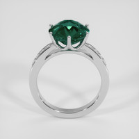 5.06 Ct. Bluish Green Sapphire Ring, Platinum 950 3