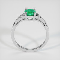 0.66 Ct. Emerald Ring, Platinum 950 3