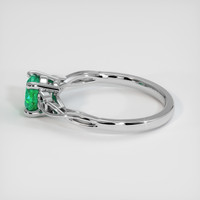 0.66 Ct. Emerald Ring, Platinum 950 4