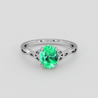 1.87 Ct. Emerald Ring, Platinum 950 1