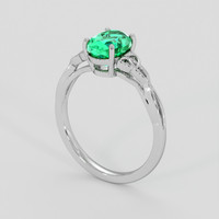 1.87 Ct. Emerald Ring, Platinum 950 2
