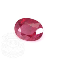 2.08 Ct. Purplish Red Ruby Ring, Platinum 950 4