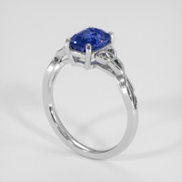2.00 Ct. Blue Sapphire Ring, Platinum 950 2