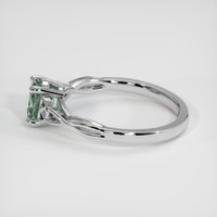 1.21 Ct. Bluish Green Sapphire Ring, Platinum 950 4