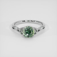 1.81 Ct. Green Sapphire Ring, Platinum 950 1