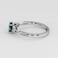 1.80 Ct. Greenish Blue Sapphire Ring, Platinum 950 4