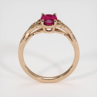 0.88 Ct. Ruby Ring, 14K Rose Gold 3