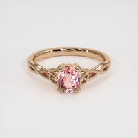 0.84 Ct. Pink Sapphire Ring, 14K Rose Gold 1