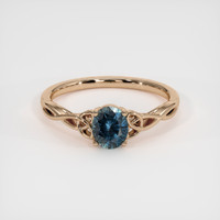 1.30 Ct. Sapphire Ring, 18K Rose Gold 1