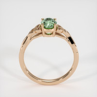 0.98 Ct. Green Sapphire Ring, 18K Rose Gold 3
